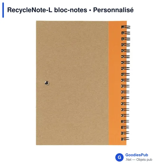 Bloc-notes personnalisable RecycleNote-L avec logo - Image 9