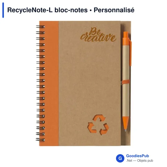 Bloc-notes personnalisable RecycleNote-L avec logo - Image 10