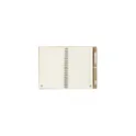 Variante blanc - Bloc-notes personnalisable RecycleNote-L avec logo