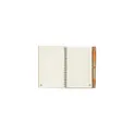 Variante orange - Bloc-notes personnalisable RecycleNote-L avec logo