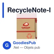 Bloc-notes personnalisable RecycleNote-M avec logo - Miniature 2