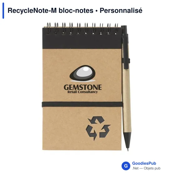 Bloc-notes personnalisable RecycleNote-M avec logo - Image 6