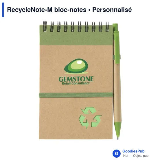 Bloc-notes personnalisable RecycleNote-M avec logo - Image 7