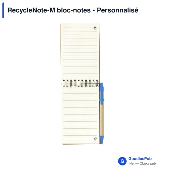 Bloc-notes personnalisable RecycleNote-M avec logo - Image 9