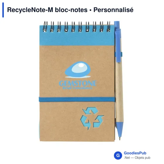 Bloc-notes personnalisable RecycleNote-M avec logo - Image 10