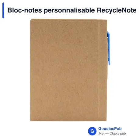 Bloc-notes personnalisable RecycleNote-S avec logo