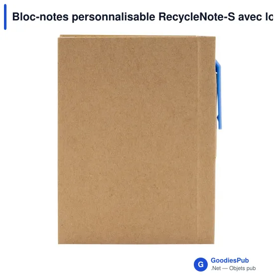 Bloc-notes personnalisable RecycleNote-S avec logo - Image 1
