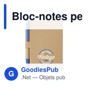 Bloc-notes personnalisable RecycleNote-S avec logo - Miniature 2