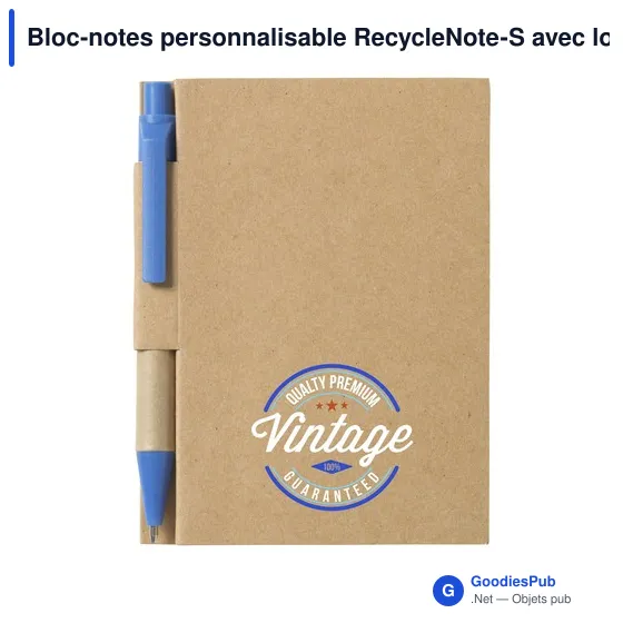 Bloc-notes personnalisable RecycleNote-S avec logo - Image 2