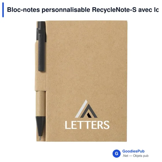Bloc-notes personnalisable RecycleNote-S avec logo - Image 12