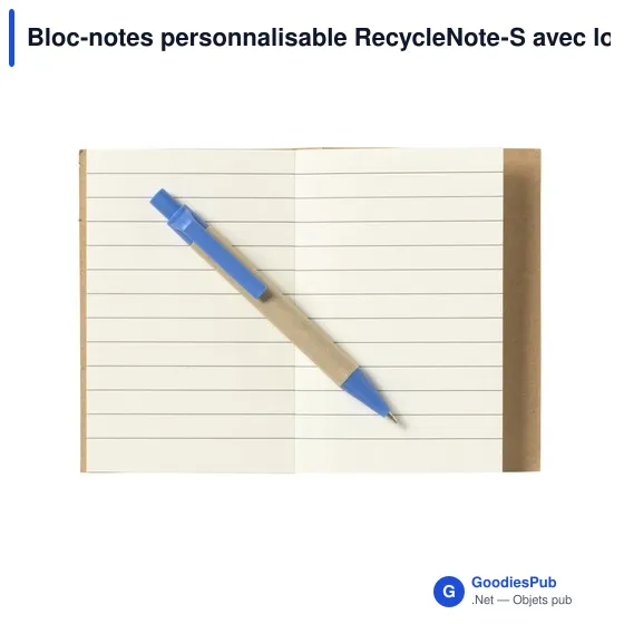 Bloc-notes personnalisable RecycleNote-S avec logo - Image 3