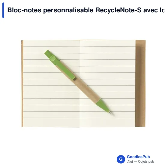 Bloc-notes personnalisable RecycleNote-S avec logo - Image 4