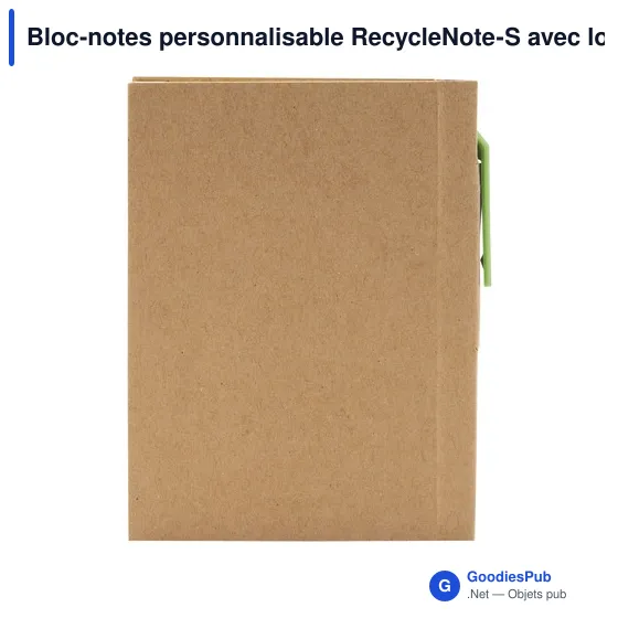 Bloc-notes personnalisable RecycleNote-S avec logo - Image 5