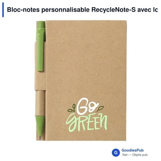 Bloc-notes personnalisable RecycleNote-S avec logo - Image 6