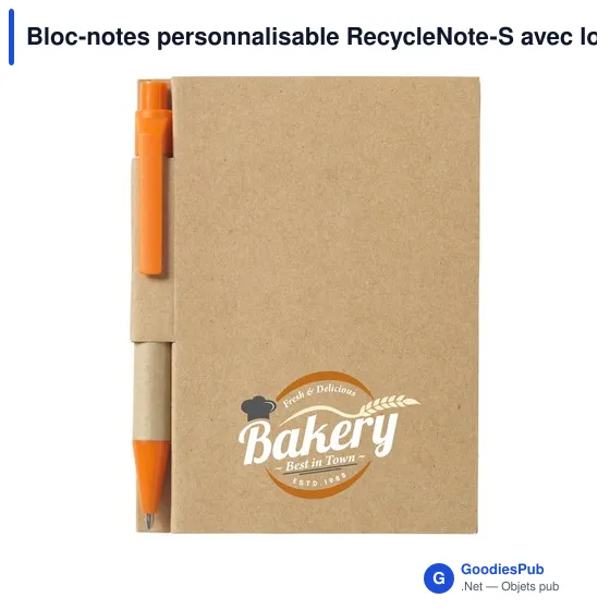 Bloc-notes personnalisable RecycleNote-S avec logo - Image 9