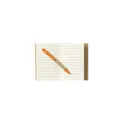 Variante orange - Bloc-notes personnalisable RecycleNote-S avec logo