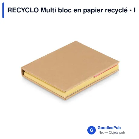 RECYCLO Multi bloc en papier recyclé