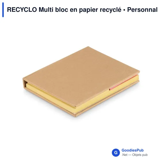 RECYCLO Multi bloc en papier recyclé - Image 1