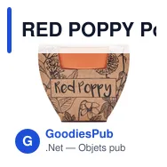 RED POPPY Pot graines de coquelicot - Miniature 2