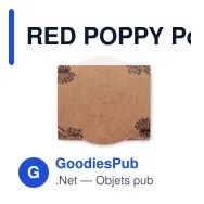 RED POPPY Pot graines de coquelicot - Miniature 3