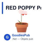 RED POPPY Pot graines de coquelicot - Miniature 4