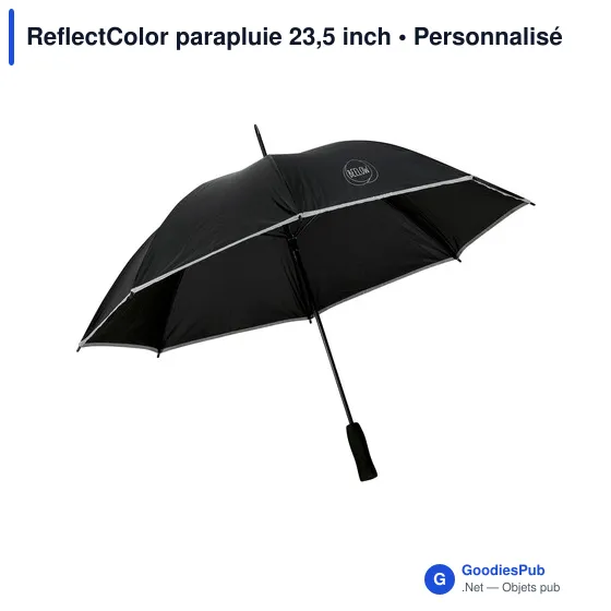 Parapluie personnalisable ReflectColor 23,5 inch avec logo - Image 1