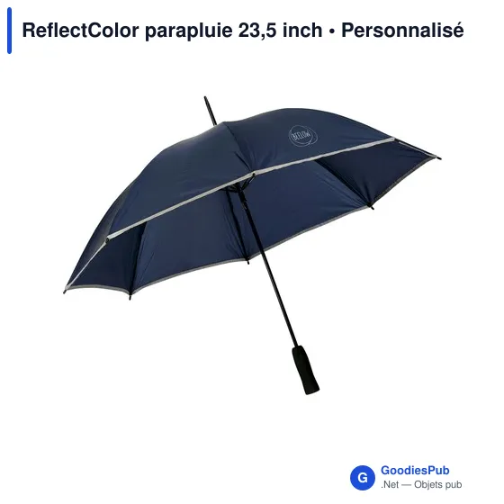 Parapluie personnalisable ReflectColor 23,5 inch avec logo - Image 4