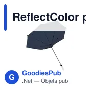 Parapluie personnalisable ReflectColor 23,5 inch avec logo - Miniature 5