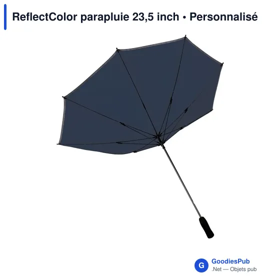 Parapluie personnalisable ReflectColor 23,5 inch avec logo - Image 5