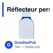 Réflecteur personnalisable avec LEDs pour sécurité - Ofeliaavec logo - Miniature 5