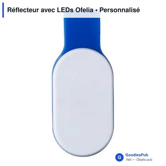 Réflecteur personnalisable avec LEDs pour sécurité - Ofeliaavec logo - Image 5