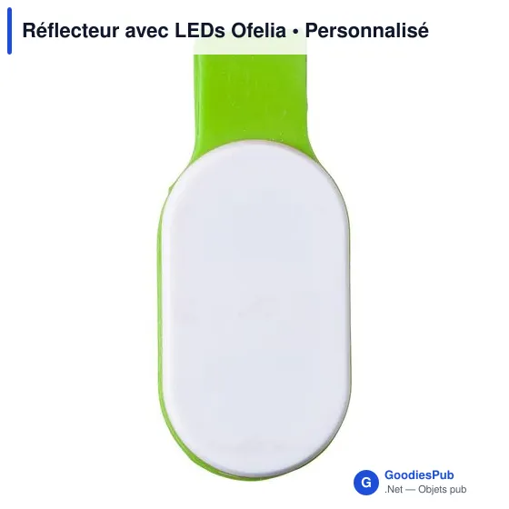 Réflecteur personnalisable avec LEDs pour sécurité - Ofeliaavec logo - Image 8