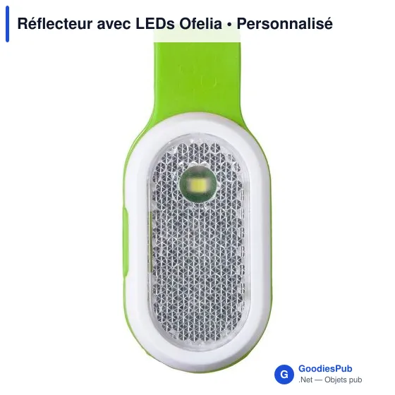 Réflecteur personnalisable avec LEDs pour sécurité - Ofeliaavec logo - Image 9