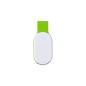 Variante vert citron - Réflecteur personnalisable avec LEDs pour sécurité - Ofeliaavec logo