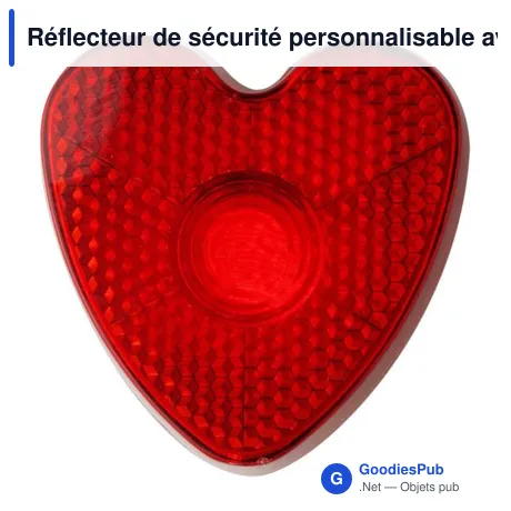 Réflecteur de sécurité personnalisable avec clip pour logo - Liam