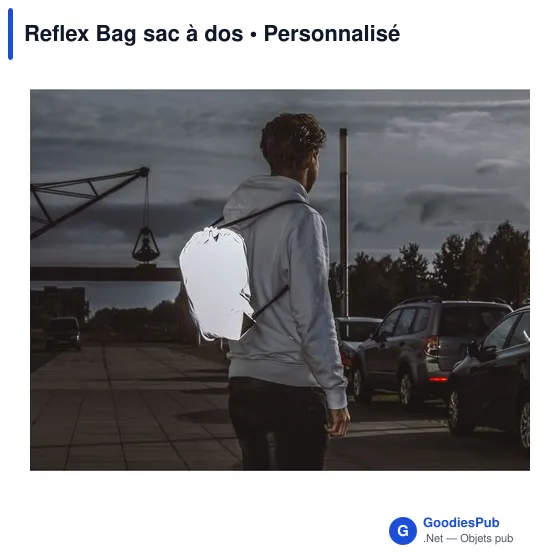 Sac à dos personnalisable Reflex Bag avec logo pour visibilité - Image 2