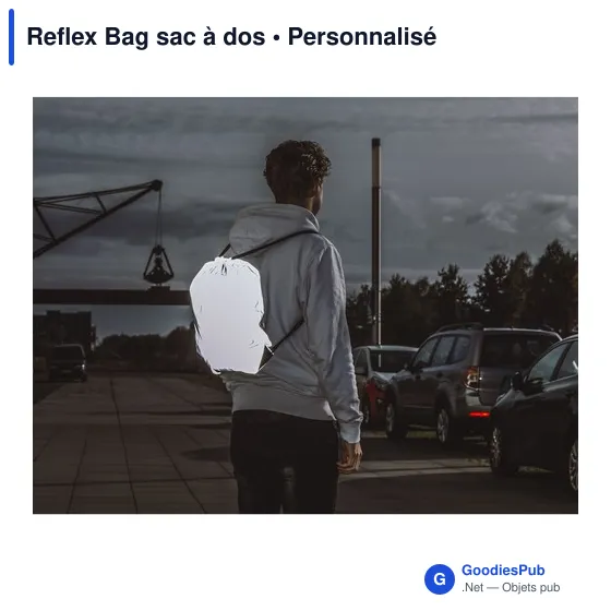 Sac à dos personnalisable Reflex Bag avec logo pour visibilité - Image 3