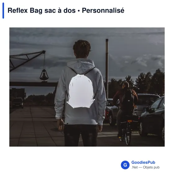 Sac à dos personnalisable Reflex Bag avec logo pour visibilité - Image 4