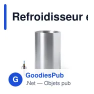 Refroidisseur en acier inoxydable personnalisable pour bouteilles - Nohanavec logo - Miniature 1