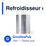 Refroidisseur en acier inoxydable personnalisable pour bouteilles - Nohanavec logo - Miniature 2