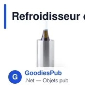 Refroidisseur en acier inoxydable personnalisable pour bouteilles - Nohanavec logo - Miniature 3