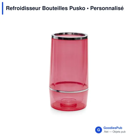 Refroidisseur à bouteilles personnalisable Pusko avec logo - Image 1