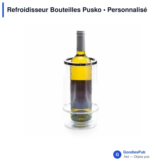 Refroidisseur à bouteilles personnalisable Pusko avec logo - Image 3