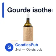 Gourde isotherme personnalisable avec logo pour entreprises - Miniature 1