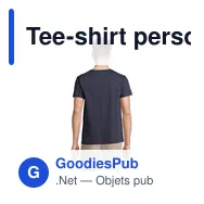 Tee-shirt personnalisable REGENT V avec logo - Col V - Miniature 11