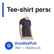 Tee-shirt personnalisable REGENT V avec logo - Col V - Miniature 12