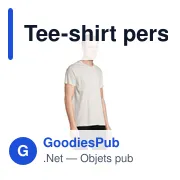 Tee-shirt personnalisable REGENT V avec logo - Col V - Miniature 3
