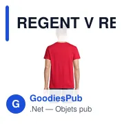 Tee-shirt personnalisable REGENT V avec logo - Col V - Miniature 8