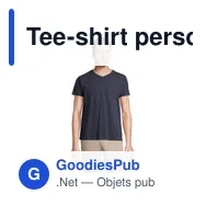 Tee-shirt personnalisable REGENT V avec logo - Col V - Miniature 10