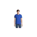Variante bleu royal - Tee-shirt personnalisable REGENT V avec logo - Col V